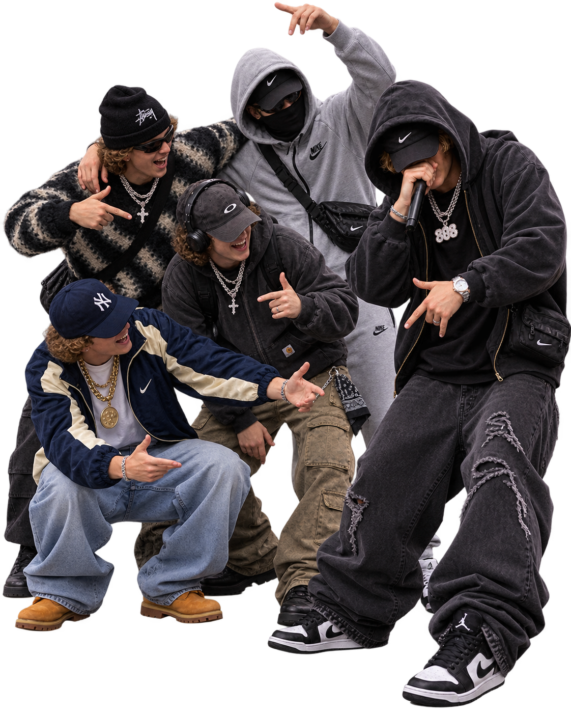 Artistas de 808Empire Records apoyandose entre si